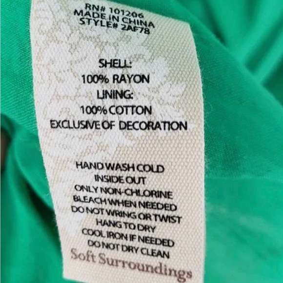 Soft Surroundings Destin Cold
Shoulder Dress L Swing Pockets
Tassel Kelly Green - Picture 11 of 14